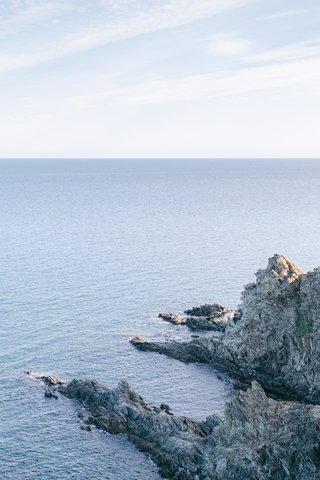 Mediterranean coastline in Côte Vermeille for destination weddings in France