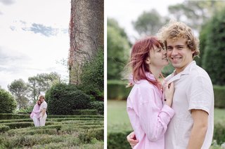 Romantic couple photoshoot at Château de VillarLong near Carcassonne