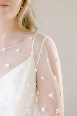 Top Garance en tulle brodé Elodie Michaud pour mariée