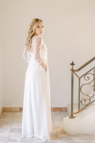 Look de mariée romantique moderne complet
