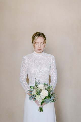 Complete sophisticated bridal look