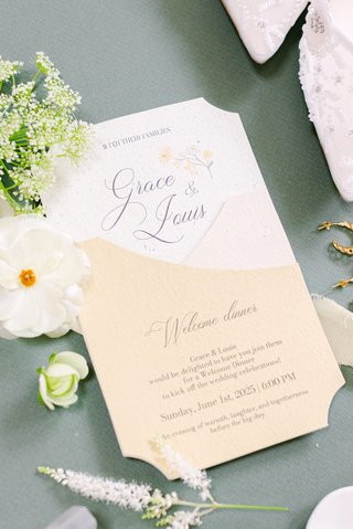 Papeterie de mariage inspirée des jardins à la française