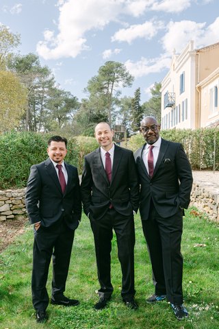Groom and his bestmen