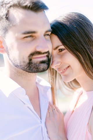 Portraits de couple romantique