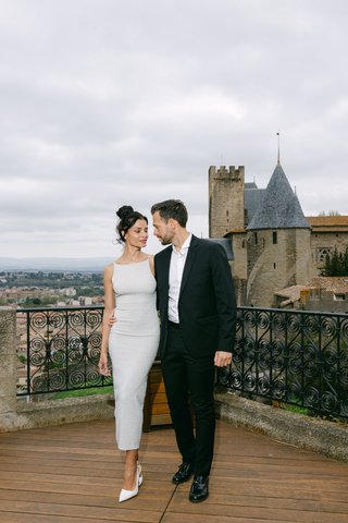 Romantic Couple Photoshoot at Hôtel de la Cité, Carcassonne