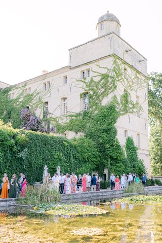 Cocktail dans les jardins du Château de Pondres