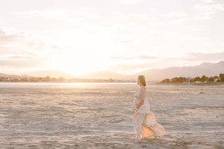Séance photo grossesse à la plage, La Franqui