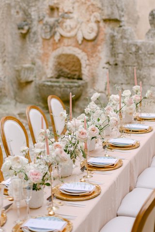 Table de mariage au Château de Mille Table de mariage au Château de Mille